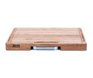 Boos Block Schneidebrett Aus Ahorn – Mit Auffangschale, 46x46x6 Cm – Profi-Brett Für Küche & Grill