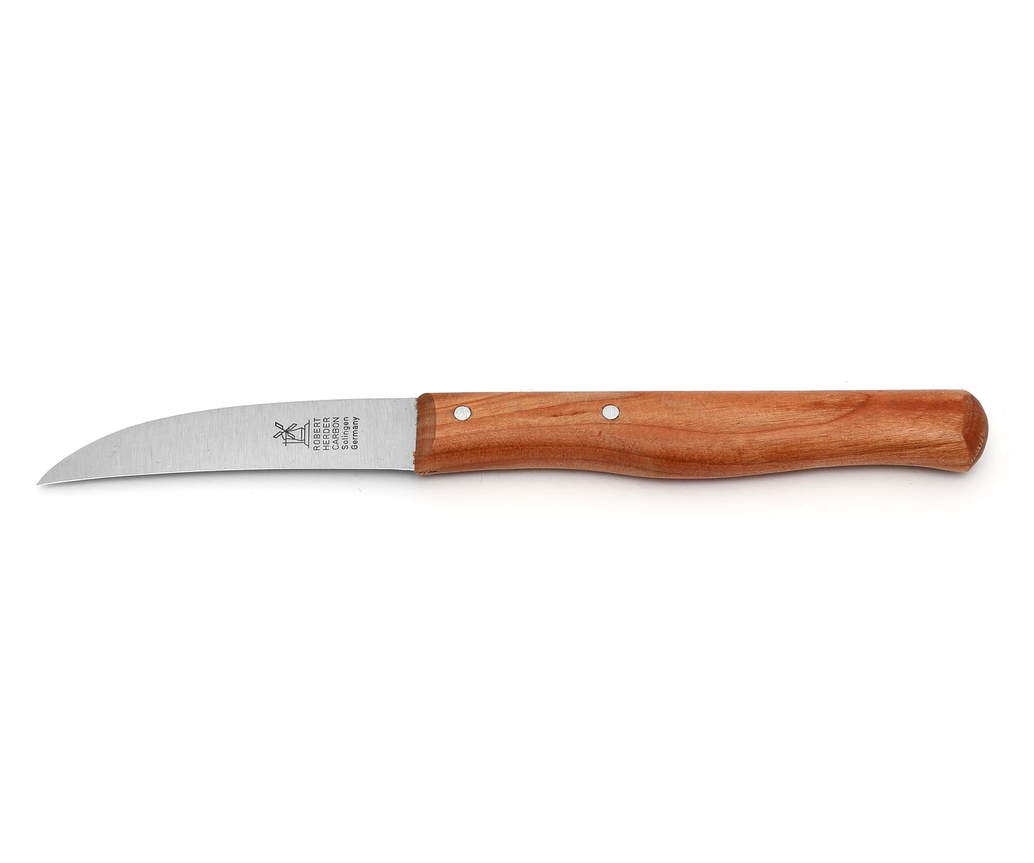Windmühlenmesser Gemüsemesser 6,5 Cm – Klinge Aus Carbonstahl, Griff Aus Heimischer Kirsche – Traditionelle Solinger Messer-Qualität