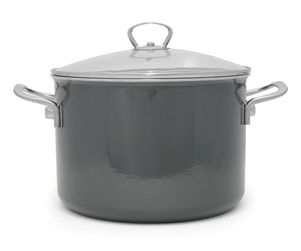 Riess Fleischtopf mit Glasdeckel 24 cm, 6.5L Dark Grey